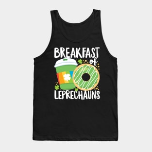 St Patrick's Day Funny Breakfast of Leprechauns Coffee Tank Top